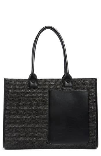 BCBG Straw Tote Bag