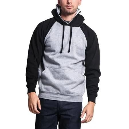 G-Style USA Men's Heavyweight Fleece Raglan Sleeve Hoodie