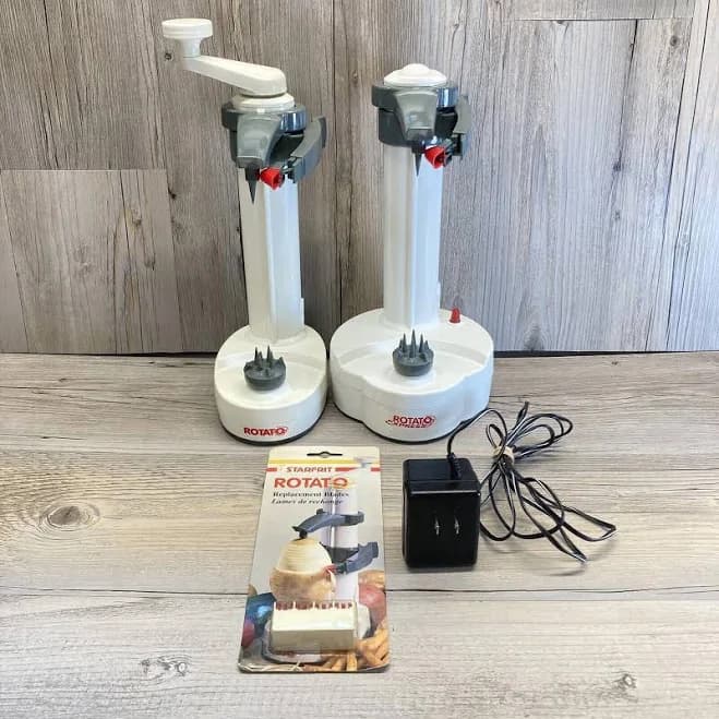 Starfrit Rotato Express - Electric Peeler With Replacement Blades | Color: White | Size: One Size | 1987picker's Closet