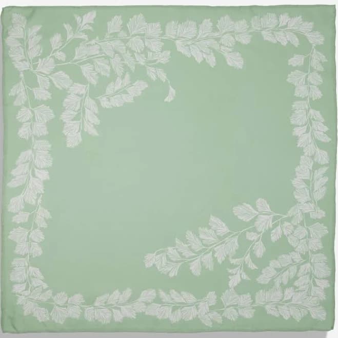 Laura Ashley x Waxham Leaves Silk Bandana