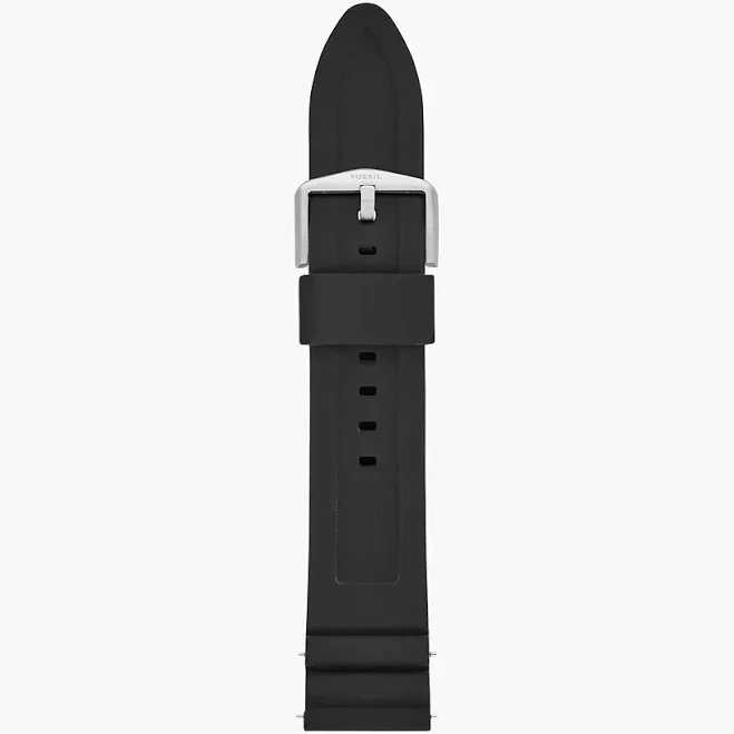 Fossil Men's Black Silicone Band