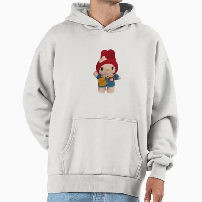 My Melody Plushie Sanrio Premium Oversized Hoodie