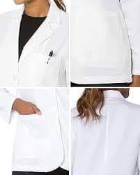Amazon.com: Landau Relaxed Fit 5-Pocket 3-Button Consultation Scrub Jacket for Women 3230 White 6: Medical Lab Coats: Clothing, Shoes & Jewelry