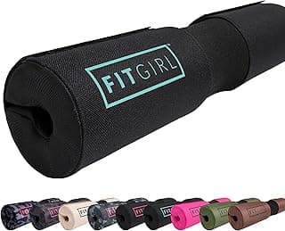 Squat Pad and Hip Thrust Pad for Leg Day, Barbell Pad Stays in Place Secure, Thick Cushion for Comfortable Squats Lunges Glute Bridges, Olympic Bar and Smith Machine