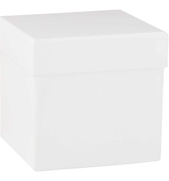 White Gift Box by Celebrate It | 4.25" x 4.25" x 4.1" | Michaels