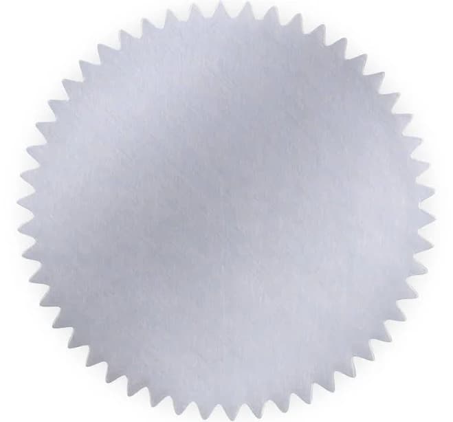 2" Round Silver Foil Seals (Pack of 40)