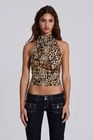 Shop Leopard Zene Backless Top | Jaded London | Clothing