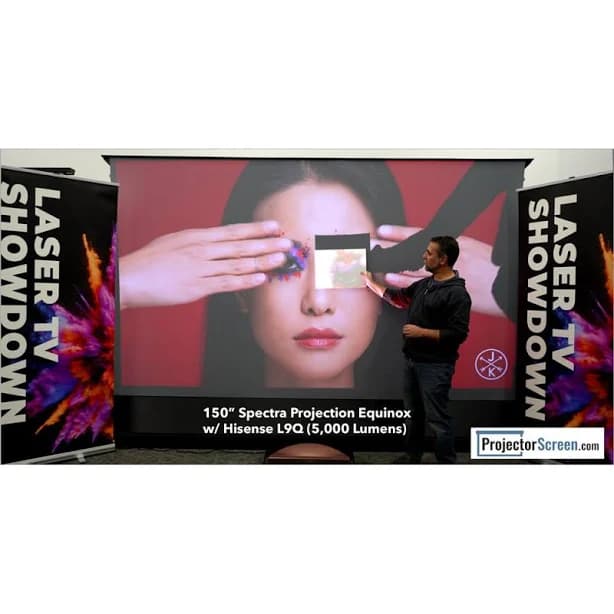 Spectra Projection Equinox 150" Motorized Floor Rising ALR Screen Ultra Short Throw Projectors