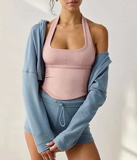 Out From Under Jade Stitch Halter Top