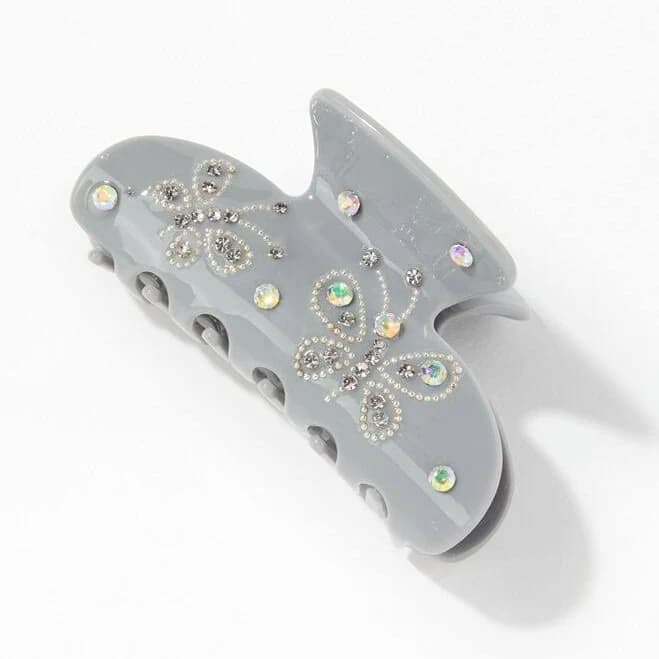 Butterfly Rhinestone Hair Claw Clip