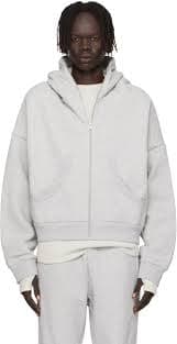 Gray Eternal Zip Hoodie by Entire Studios on Sale