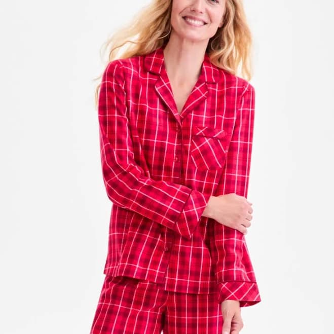 Charter Club Women's 2-Pc. Cotton Flannel Pajamas Set