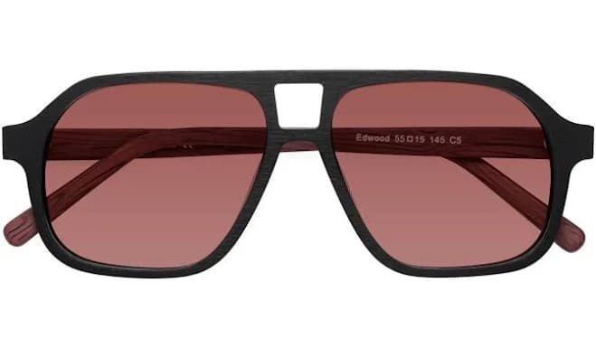 Edwood Grandpa Wood Aviator Sunglasses