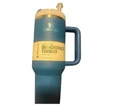 Stanley Flowstate Quencher H2.0 Tumbler with Straw & Handle Azure 40oz