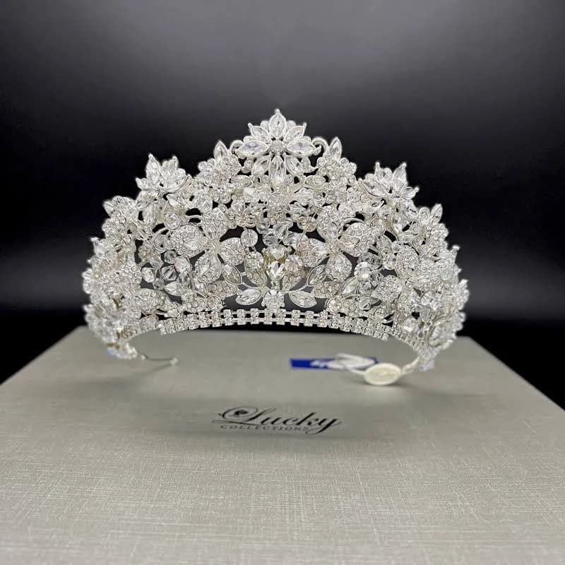 3D Swarovski Bridal Crown Tiara