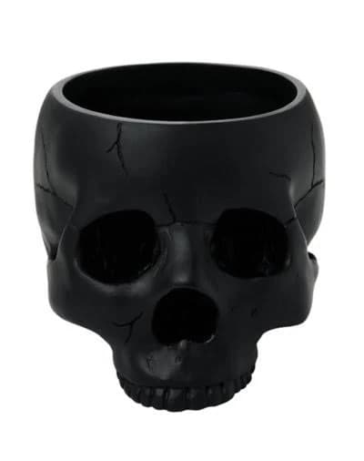 Spencer's Black Skull Decorative Bowl