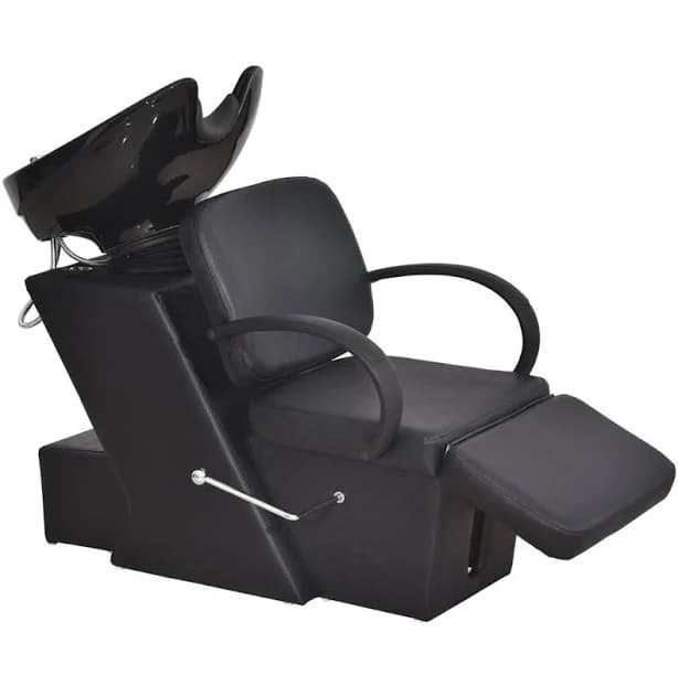 Ceramic Bowl Shampoo Chair Backwash Sink Barber Chair Salon Symple Stuff