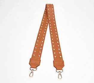 Studded Faux Leather Crossbody Strap