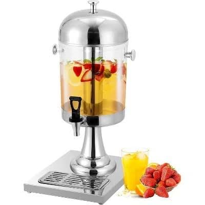 2.2gal Commercial Beverage Dispenser with Stand, Anti-Leak Spigot, and Drip Tray