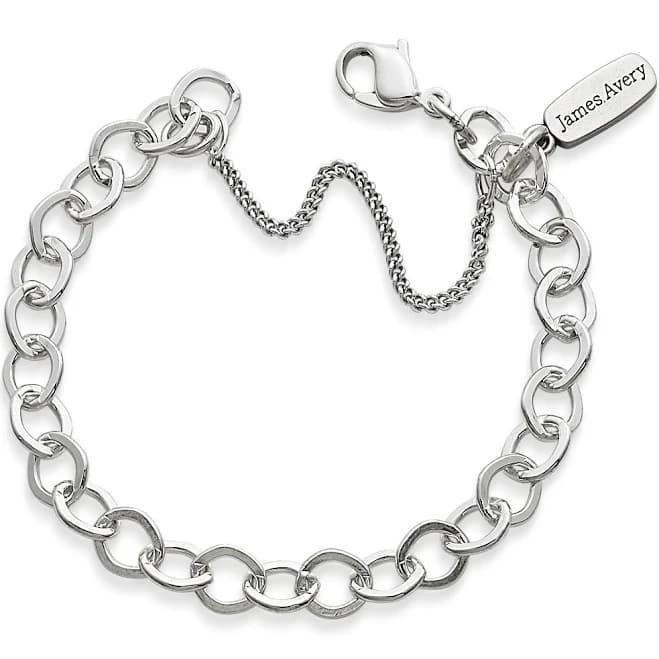 James Avery Forged Gold Link Charm Bracelet