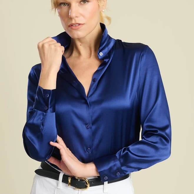 Cordings Women's Satin Silk Chole Blouse