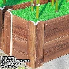 Amazon.com: YJEUZCD Outdoor Artificial Tree, Floor Partition Screen Privacy Fence, Fake Plant with Wood Base, Indoor Dividers Greenery Wall(59x59in) : Home & Kitchen