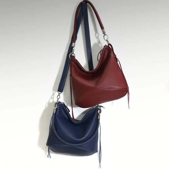 Leather Slouchy Hobo Bag