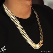 LoveBling 10k Yellow Gold 20mm RX Chain Necklace with Lobster Lock (18 inches) | Amazon.com