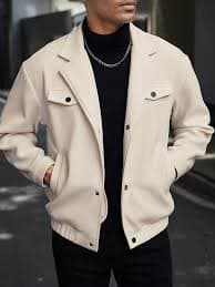 Manfinity Homme Men's Long Sleeve Beige Fall Going Out Fashion Khaki Overcoat, For Friends, Husband, Boyfriend Gifts | SHEIN EUQS
