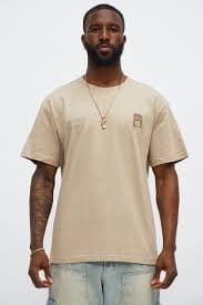 Harmonic Records Short Sleeve Tee - Sand | Fashion Nova