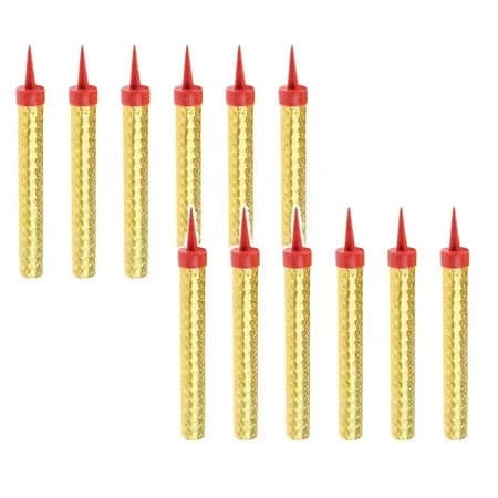 King of Sparklers Pack 6 Gold Wrapping Sparkling Candles