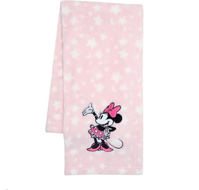 Lambs & Ivy Disney Baby Minnie Mouse Stars Baby Blanket