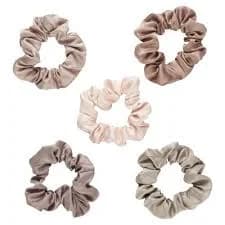 Satin Scrunchie Set of 5
