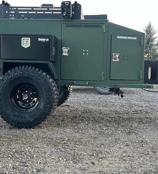 The STUD - Overland/Offroad 4x4 Trailer. Expedition off-road tent trailer built for multi-day trips. Tent trailer highly trail capable, rugged, steel