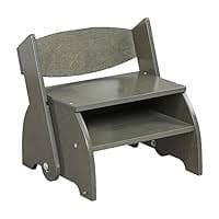 Amazon.com: ECR4Kids Flip-Flop Step Stool and Chair, Kids Furniture, Grey Wash : Home & Kitchen
