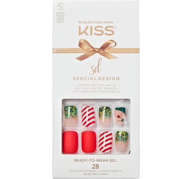 KISS My Santa Claus Special Design Holiday Fake Nails