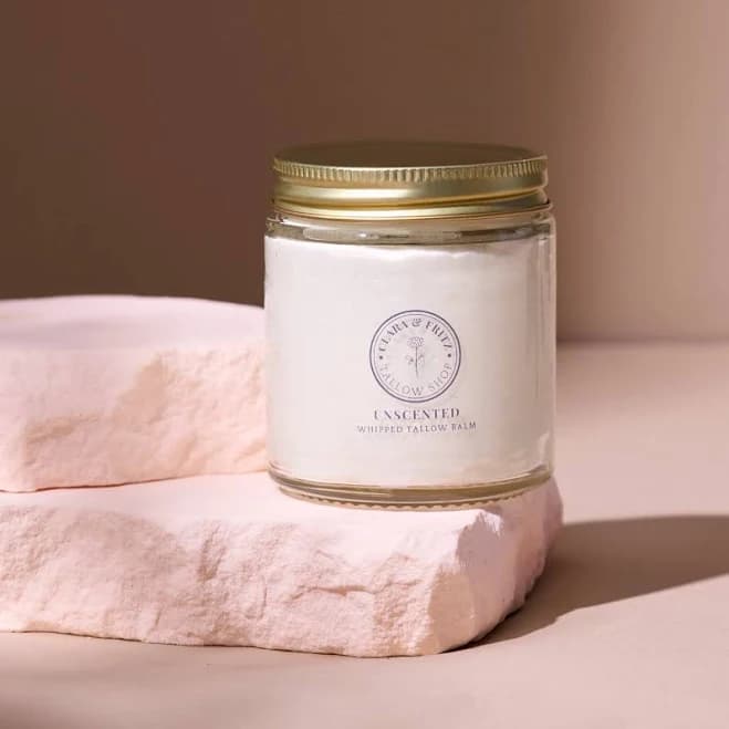 Unscented Whipped Tallow Balm 2-Pack
