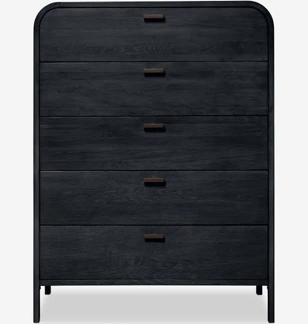 Brooke 5-Drawer Dresser in Black - Lulu and Georgia