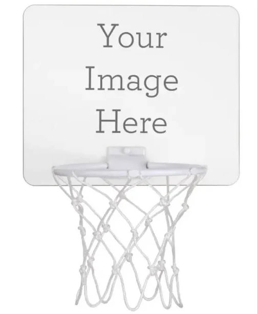 Custom Mini Basketball Hoop / Goal - Use any Design or Photo