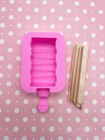 Silicone Popsicle Mold with 10 Popsicle Sticks