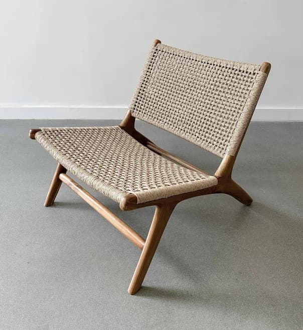 Marin Woven Faux Rattan Lounge Chair