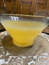 Mid Century Blendo Yellow Glass Bowl 10 1/2 By 6 1/2 | eBay