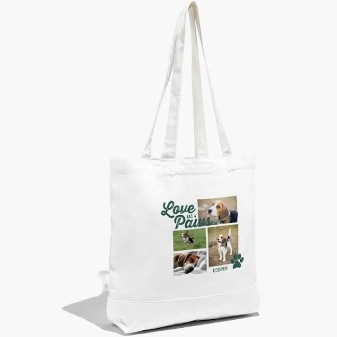 Vistaprint Canvas Tote Bag with Pets