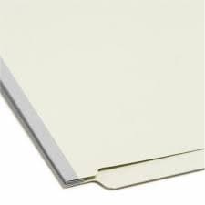 Smead Shelf-Master Straight Tab Cut Letter Recycled End Tab File Folder - Stone Printing Office Supply