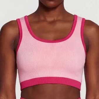Women's Seamless Ribbed Cropped Tank Top