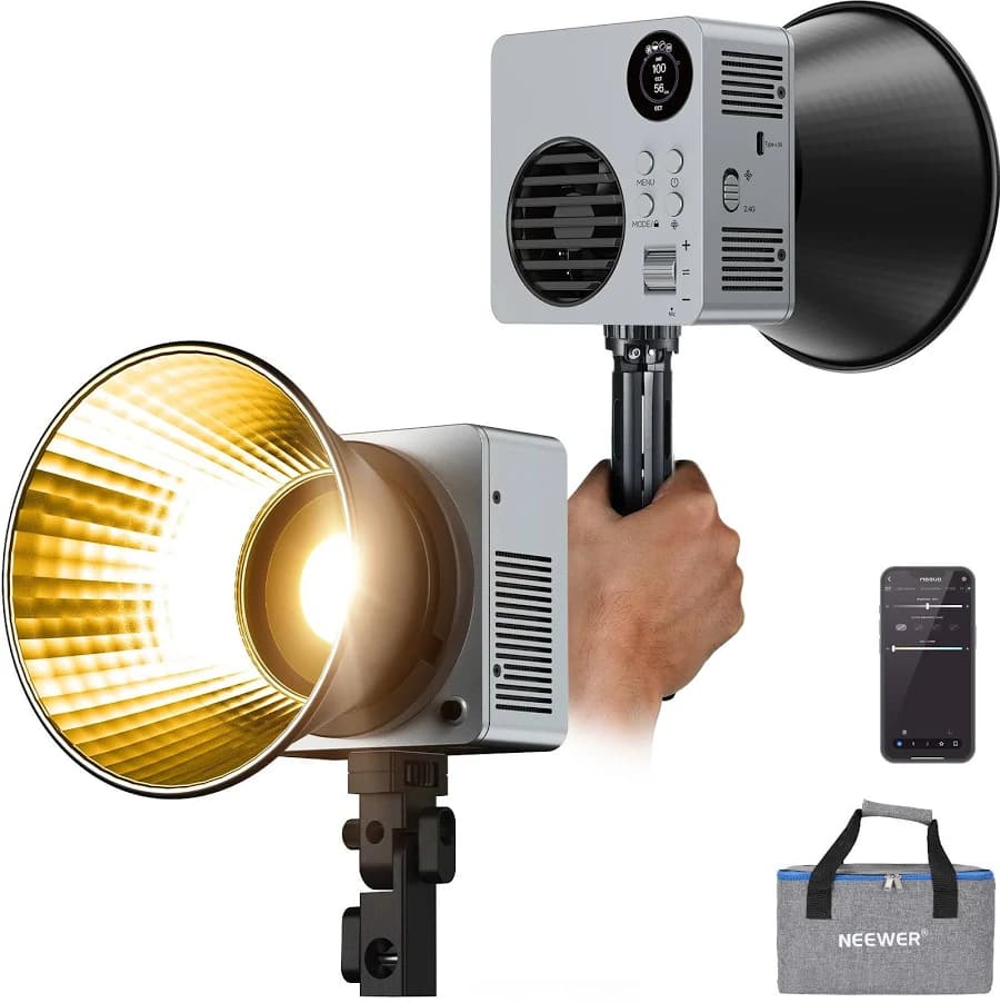 Neewer HB80B 80W Bi Color Mini Cob LED Video Light