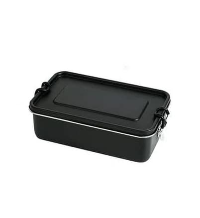 304 stainless steel lunch box rectangular lunch box work lunch box with lid double buckle sealed lunch box home picnic box, Kids Unisex, Size: One