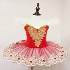 Red Tutu Ballet Swan Ballerina Pancake Girls Ballet Dress Kids Costumes Leotard | eBay