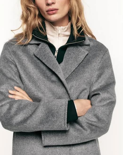 H&M Ladies Handmade Wool-Blend Coat