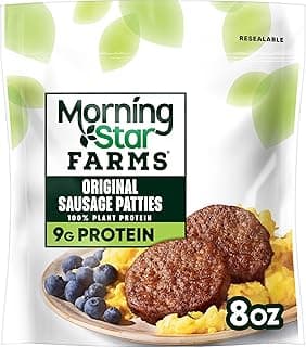 Plant Based Sausage Patties, Vegan Meat (6 Count)